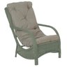 Poltrona Varanda Área Externa Jardim Alumínio Fibra Sintética 1Un Confort Verde Estonado A38 - 1