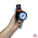 Ver imagem 3 de Filtro Regulador Ar Compressor 1/4 C Manômetro e Suport Ss3