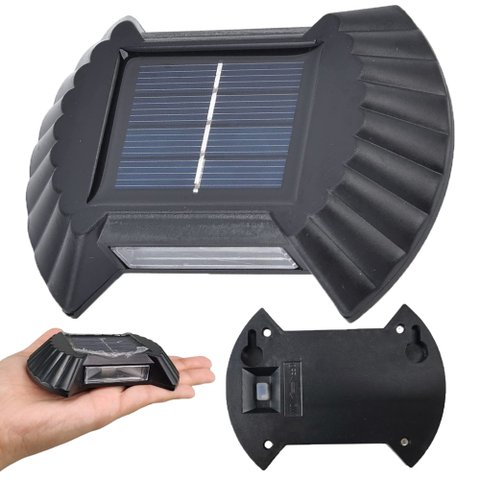 Luminaria Solar Arandela Spot Balizador Parede Resistente Enfeite Quintal Rua Garagem Casa Jardim