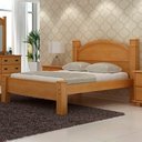 Ver imagem 1 de Cama de Casal Itália de Madeira Maciça Pinus Imbuia