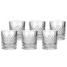Jogo 6 Copos Baixos de Vidro Lapidado - Laradore Roma 315ml - 2