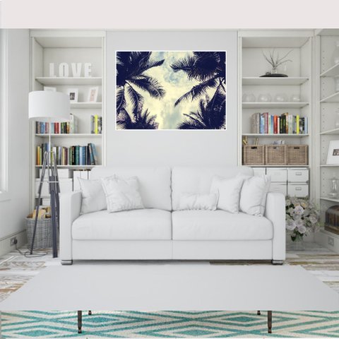 Quadro Canvas Coqueiros 1,00x1,30