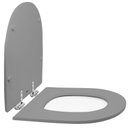 Ver imagem 2 de Assento Sanitário Poliéster para Louça Link/lk (deca) Super Luxo Cromado (reb. Oculto) Cinza Fosco