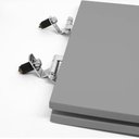 Ver imagem 4 de Assento Sanitário Poliéster para Louça Link/lk (deca) Super Luxo Cromado (reb. Oculto) Cinza Fosco