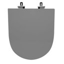 Ver imagem 1 de Assento Sanitário Poliéster para Louça Link/lk (deca) Super Luxo Cromado (reb. Oculto) Cinza Fosco