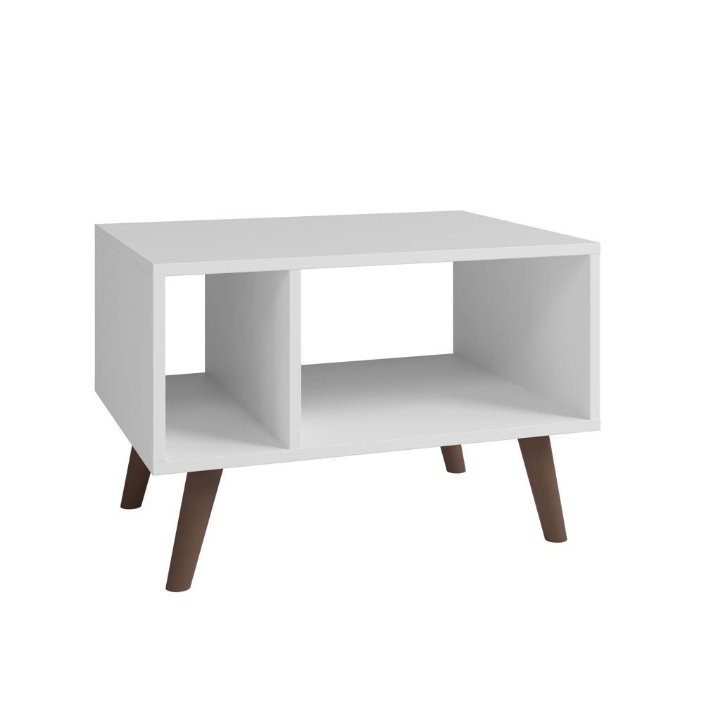 Mesa de Centro Retrô 60x45cm c/ Nicho MES6003 Appunto Móveis - Branco - 2