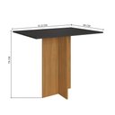 Ver imagem 3 de Conjunto Mesa com 4 Cadeiras Talita Freijó/chumbo Indekes