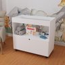 Trocador de Fraldas em Mdf com Rodízios 1 Porta Branco - 2