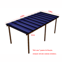 Ver imagem 4 de Cobertura Policarbonato Alveolar 6,00m x 2,00m - Azul 6mm