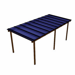 Cobertura Policarbonato Alveolar 6,00m x 2,00m - Azul 6mm - 5