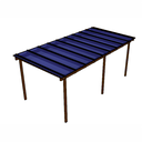 Ver imagem 5 de Cobertura Policarbonato Alveolar 6,00m x 2,00m - Azul 6mm
