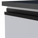 Ver imagem 2 de Gabinete em Aço Gaia Branco com Detalhe Preto para Pias de 1,80 Metro - P101304 - Cozimax