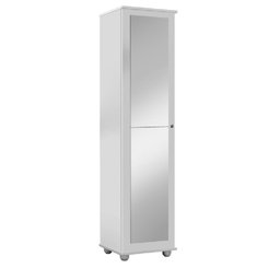 Armário e Sapateira Multiuso Marrie com Espelho 1 Porta Branco J&a Móveis - 2