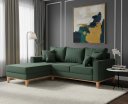 Ver imagem 1 de Sofá Beny com Chaise Esquerda, 3 Lugares, Estofado em Linho, Base em Madeira, 1,40x2,00m.