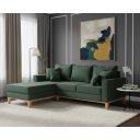 Ver imagem 1 de Sofá Beny com Chaise Esquerda, 3 Lugares, Estofado em Linho, Base em Madeira, 1,40x2,00m.