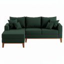 Ver imagem 2 de Sofá Beny com Chaise Esquerda, 3 Lugares, Estofado em Linho, Base em Madeira, 1,40x2,00m.