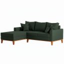Ver imagem 4 de Sofá Beny com Chaise Esquerda, 3 Lugares, Estofado em Linho, Base em Madeira, 1,40x2,00m.