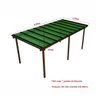 Cobertura Policarbonato Alveolar - 6,00m x 1,50m - Verde 6mm - 2