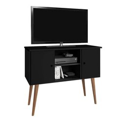 Aparador Rack Viena 2 Portas Tv 40 Polegadas Sala de Estar - Preto - 2