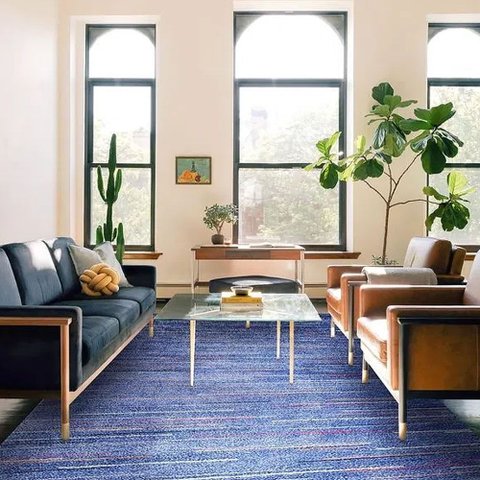 Tapete Belga Gante 2,40x3,40 Azul Abdalla