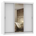 Ver imagem 3 de Guarda Roupa Casal Madesa Lyon 3 Portas de Correr com Espelho 2 Gavetas