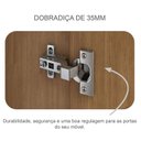 Ver imagem 4 de Guarda Roupa Casal Ambiente Linea 6 Portas 4 Gavetas Cumaru 23 com Nicho – Novo Horizonte