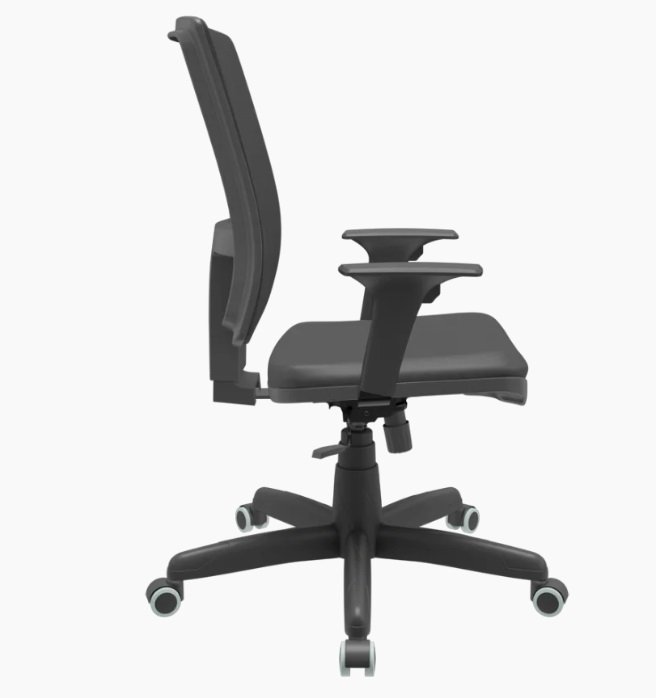 Cadeira de Escritório Presidente Brizza Com Braço Regulável e Mecanismo Relax Plaxmetal - 3