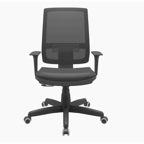 Cadeira de Escritório Presidente Brizza Com Braço Regulável e Mecanismo Relax Plaxmetal