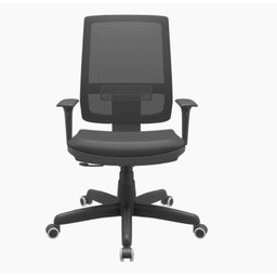 Cadeira de Escritório Presidente Brizza Com Braço Regulável e Mecanismo Relax Plaxmetal - 1 Cadeira de Escritório Presidente Brizza Com Braço Regulável e Mecanismo Relax Plaxmetal - 1