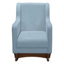 Ver imagem 2 de Poltrona Amamentação Aquila Plus com Puff Boucle Azul Claro - Fratello