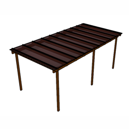 Cobertura Policarbonato Alveolar 6,00m x 1,50m - Bronze 6mm - 5