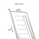 Ver imagem 4 de Folha de Porta de Madeira 210x82cm Bbv Eco Uniportas Marrom