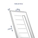 Ver imagem 4 de Folha de Porta de Madeira 210x82cm Bbv Eco Uniportas Marrom