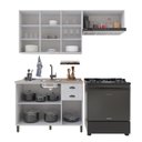 Ver imagem 5 de Armário Cozinha Modulada Compacta Americana 100% MDF 200cm Provence Multimóveis Crink-CPT009