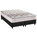 Ver imagem 1 de Cama Box Queen: Colchão Ortopédico Herval Ag65 Ergoplus C1604 + Base Crc Suede Gray(158x198)