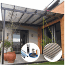 Ver imagem 1 de Cobertura Policarbonato Alveolar 4,00m x 3,00m - Bronze 6mm