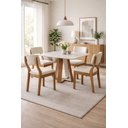 Ver imagem 1 de Sala de Jantar 4 Cadeiras 1,20 X80 - Prime - Domus Móveis