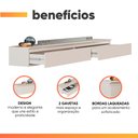 Ver imagem 7 de Rack Suspenso para Painel ou Tv até 55 Polegadas 2 Gavetas Aspen Off White Edn