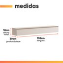 Ver imagem 6 de Rack Suspenso para Painel ou Tv até 55 Polegadas 2 Gavetas Aspen Off White Edn