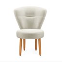 Ver imagem 7 de Cadeira Estofada para Mesa de Jantar Recepção Camarim Ergonômica Pés de Madeira Resistente