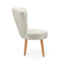 Ver imagem 5 de Cadeira Estofada para Mesa de Jantar Recepção Camarim Ergonômica Pés de Madeira Resistente