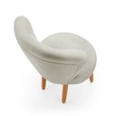 Ver imagem 6 de Cadeira Estofada para Mesa de Jantar Recepção Camarim Ergonômica Pés de Madeira Resistente