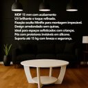 Ver imagem 6 de Mesa de Centro Sala de Estar Canadá com Base Clássica Curva Off White - Arkell