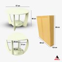 Ver imagem 7 de Mesa de Centro Sala de Estar Canadá com Base Clássica Curva Off White - Arkell