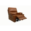 Ver imagem 2 de Poltrona do Papai Elétrica de Couro Natural com Carregador Usb:457conhaque