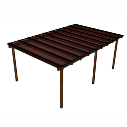 Cobertura Policarbonato Alveolar 6,00m x 4,00m - Bronze 6mm - 5