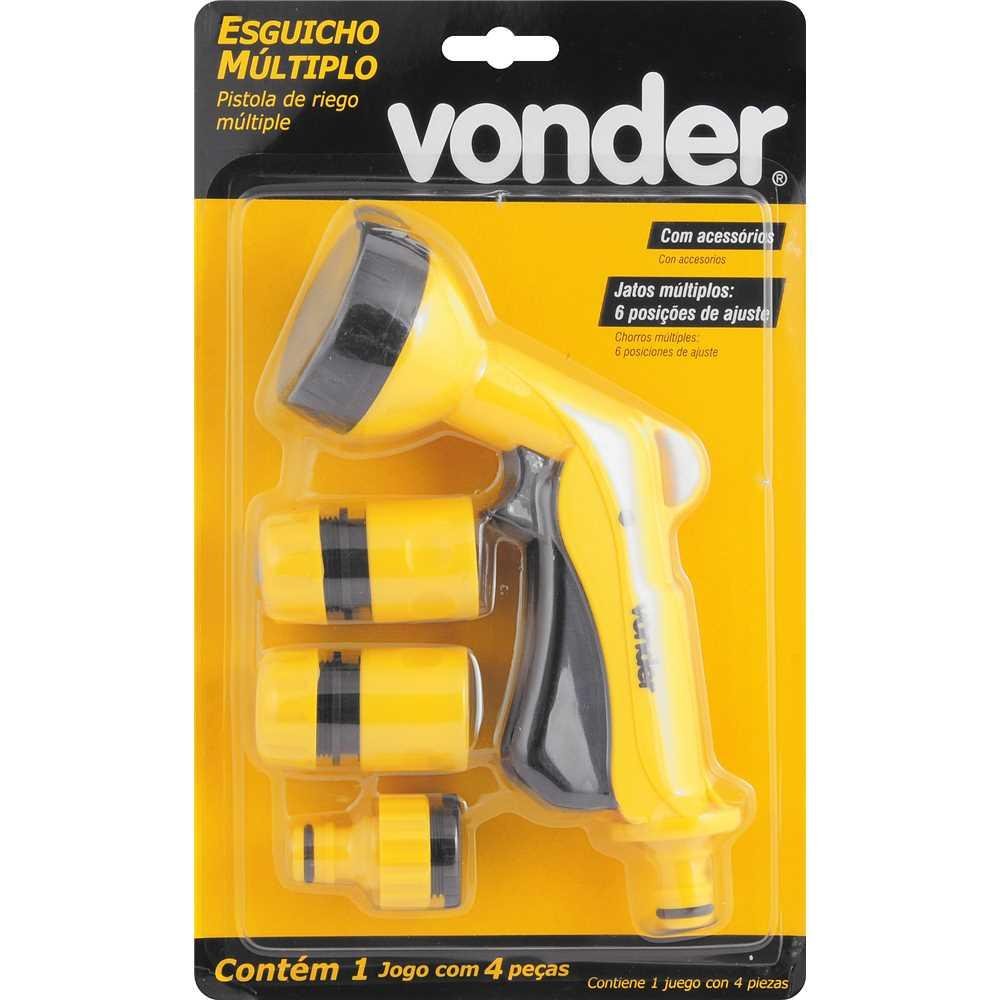 Esguicho Plástico para Jardim 6 Funções com Acessórios Engate 1/2" Vonder - 3