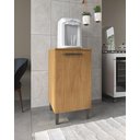 Ver imagem 2 de Balcão Multi Uso 0,40m Uma Porta com Tampo Moderno - Freijó