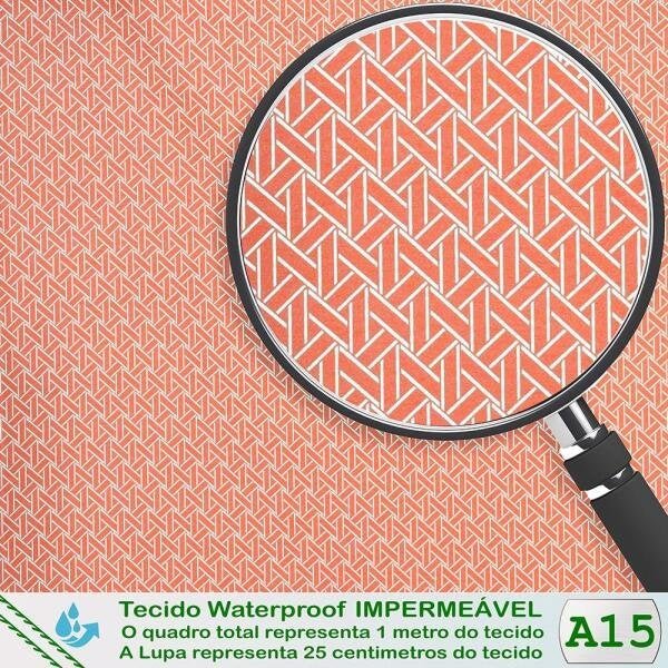 Conjunto Poltrona com Mesa Varanda Área Externa Jardim Alumínio Fibra Sintética Confort Amarelo - 5