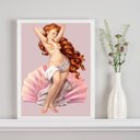 Ver imagem 2 de Quadro Decorativo Arquétipo Afrodite 24x18cm - com Vidro:madeira Branca